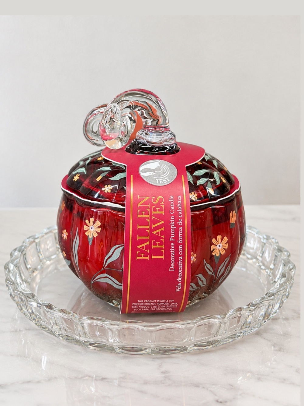 Kirkton House Decorative Fallen Leaves Candle